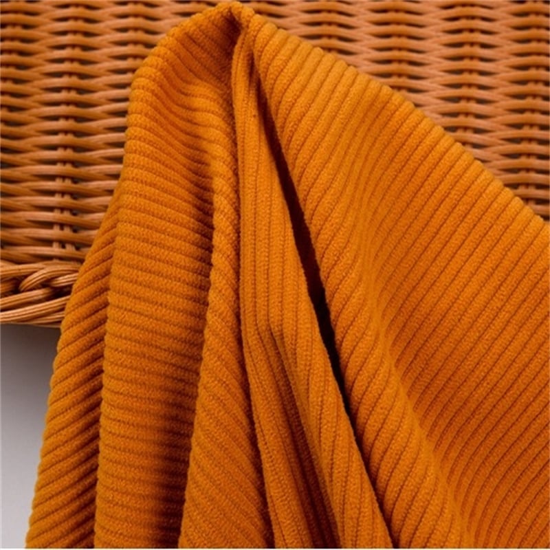 High quality warp knitting 100%Polyester 8w corduroy fabric for sweat pants supplier