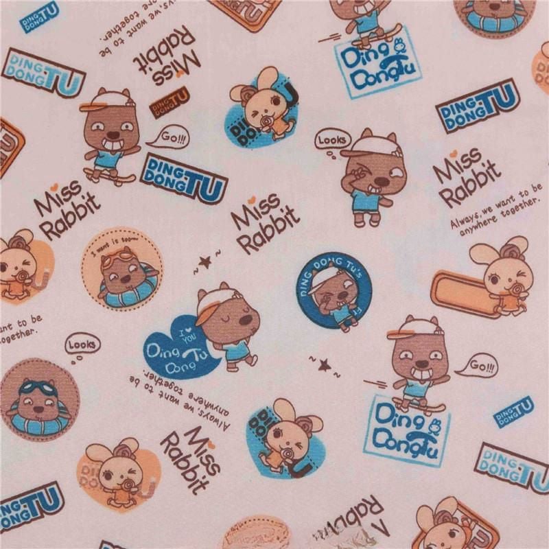 Competitive price 100 polyester full dull 300t printed taffeta fabric for children's down coat supplier