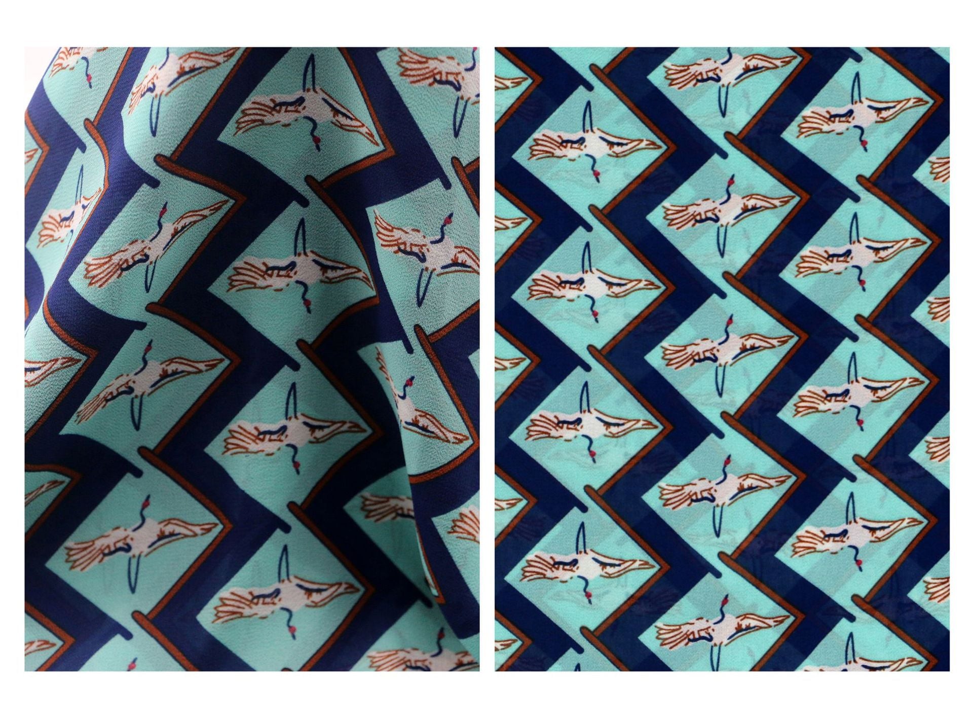 New style 2024 polyester yarn Chiffon printed fabric spring summer dress fabric available from stock supplier