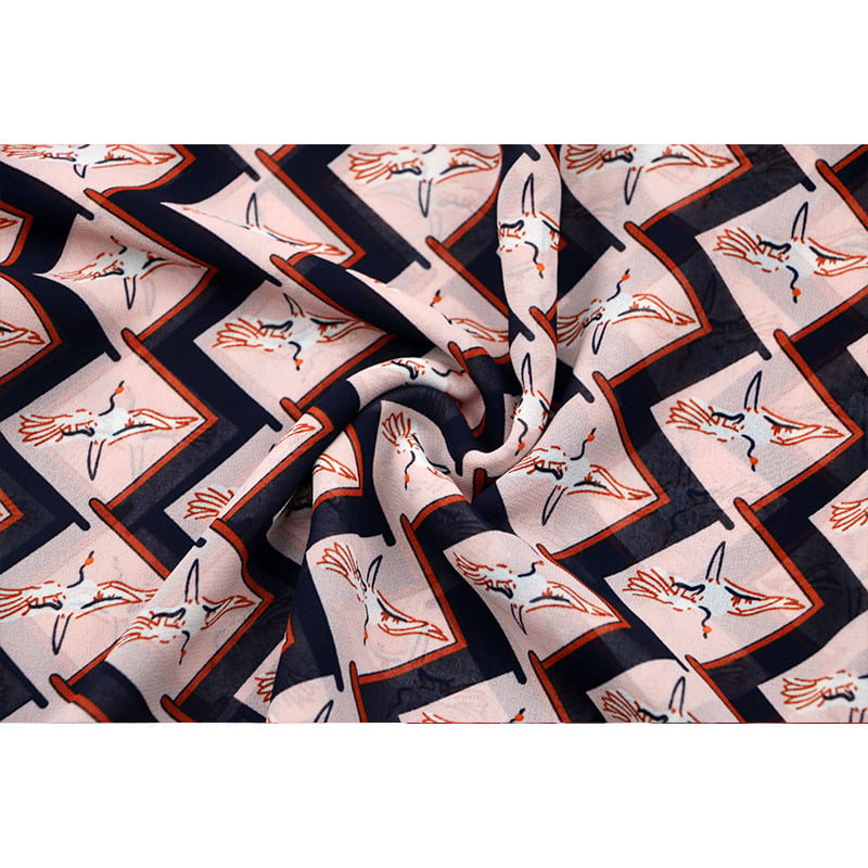 New style 2024 polyester yarn Chiffon printed fabric spring summer dress fabric available from stock supplier