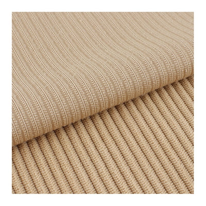 Hot sale Dyed warp knitted 100%polyester 280gsm 6W corduroy fabric for trousers pants jacket garment factory