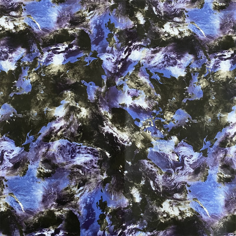 DWR windproof and breathable 100%polyester interlock print fabric for jacket factory