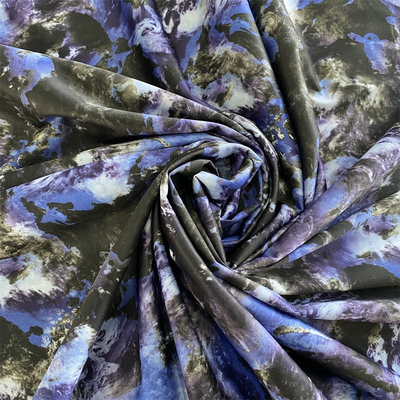 DWR windproof and breathable 100%polyester interlock print fabric for jacket supplier