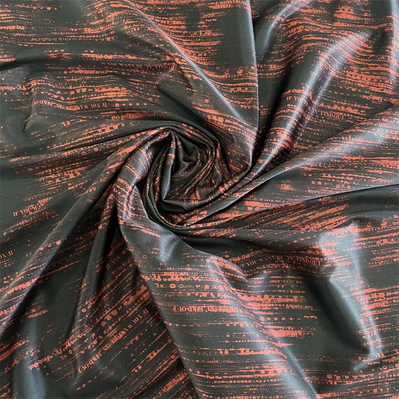 DWR windproof and breathable 100%polyester interlock print fabric for jacket details