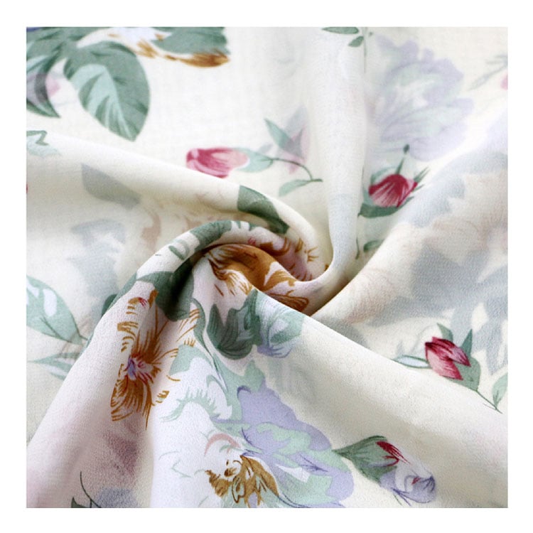 Hot sale manufacturer 100% polyester chiffon New printed fabric fasion fabric for women's dress supplier