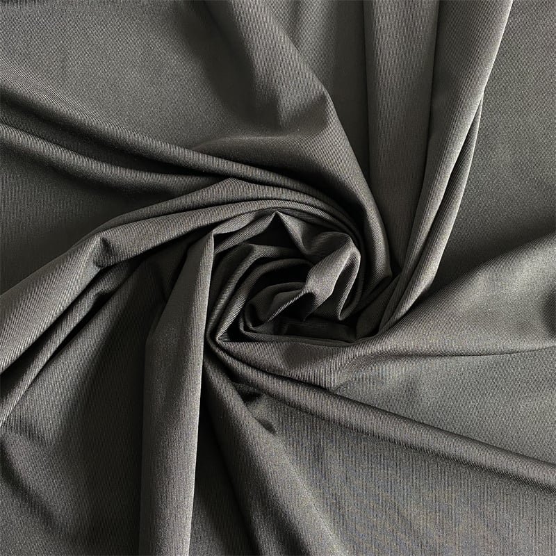 High quality 95% Polyester 5% Spandex 100D 210G Knitted 1*1 rib fabric for the home wear top details