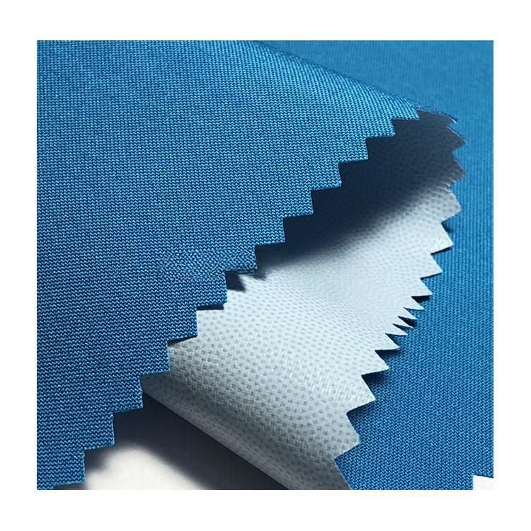 Environmental cloth plain woven solid dyed polyester pongee fabric tpu laminated waterproof details