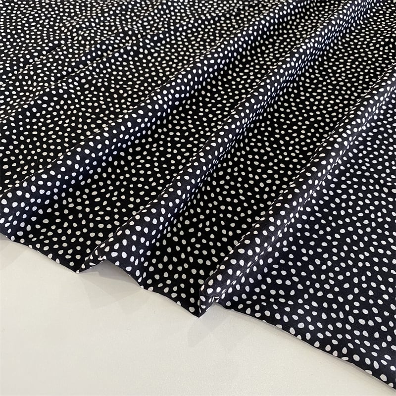 Printed 100%polyester 75D crinkle chiffon fabric for women's dress factory