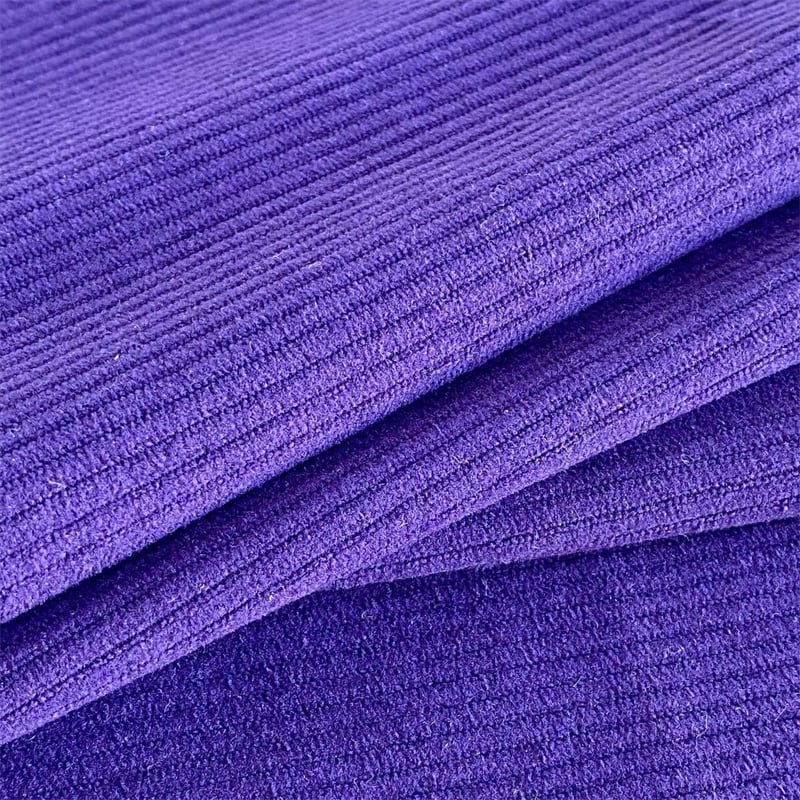 High quality 100%polyester 11w corduroy fabric for overall dress manufacture