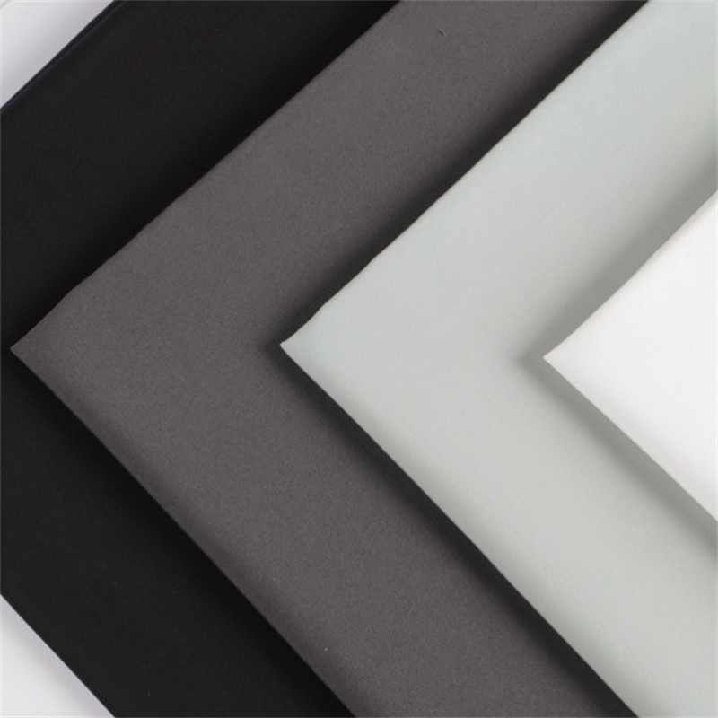 High quality 100%polyester 50D plain memory Fabric for jacket coat factory