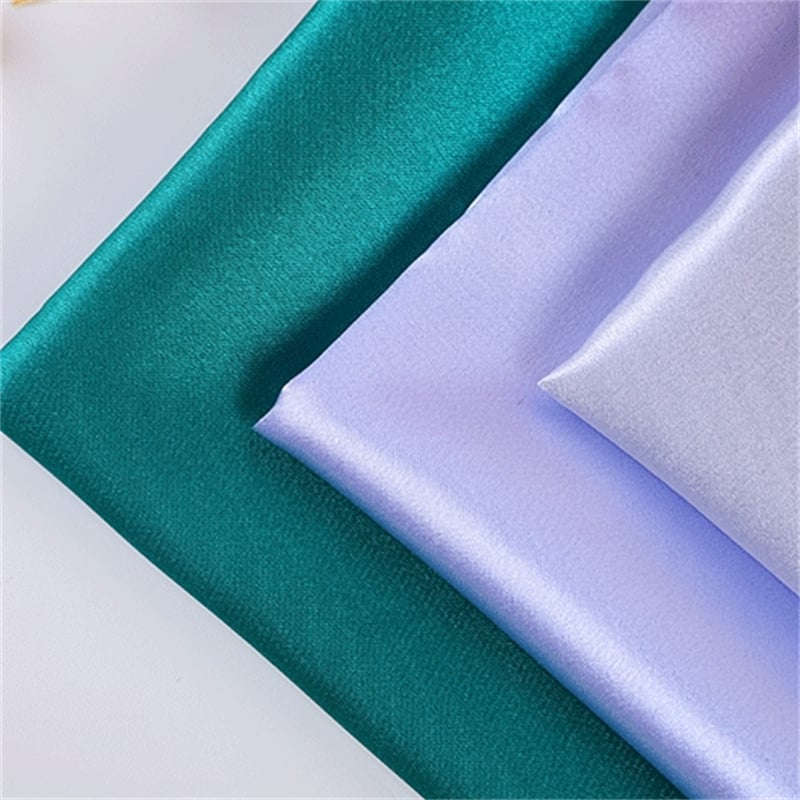 50D*75D Satin 97% Polyester 3% Spandex Soft Imitation Silk Fabric for nightwear manufacture