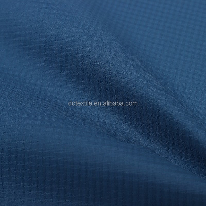 Durable cloth plaid style high density 20d 15d ripstop nylon fabric for sun-protective clothes supplier