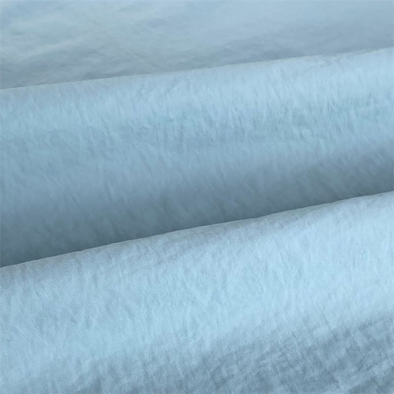 Waterproof 100% nylon 228T taslon crinkle fabric for outdoor wear details