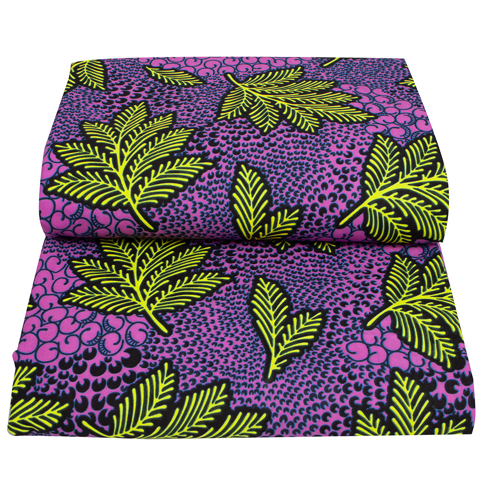 Traditional National Clothing Women Dresses Cotton Fabric 100% Cotton African Batik Double-sided Printed Dutch 6yds Fabric Woven manufacture