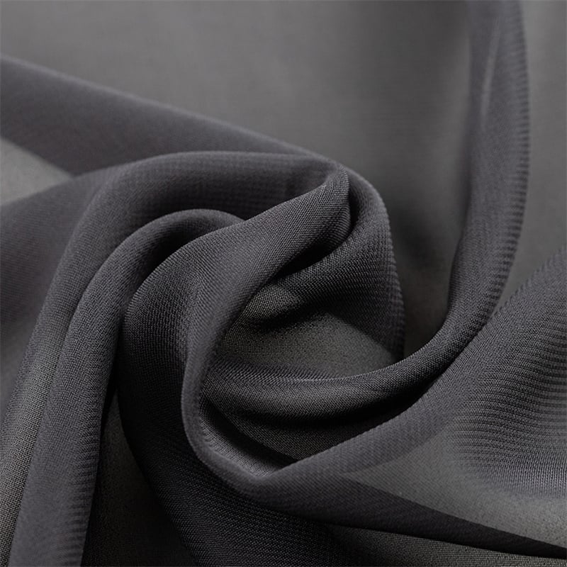 Delicate and Soft 100% Polyester 100D 85gsm Chiffon Fabric for dress manufacture
