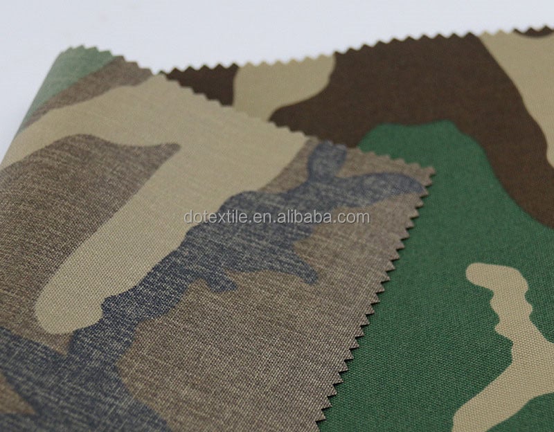 Environmental cloth plain woven durable cloth camouflage printed nylon cordura 500d fabric details