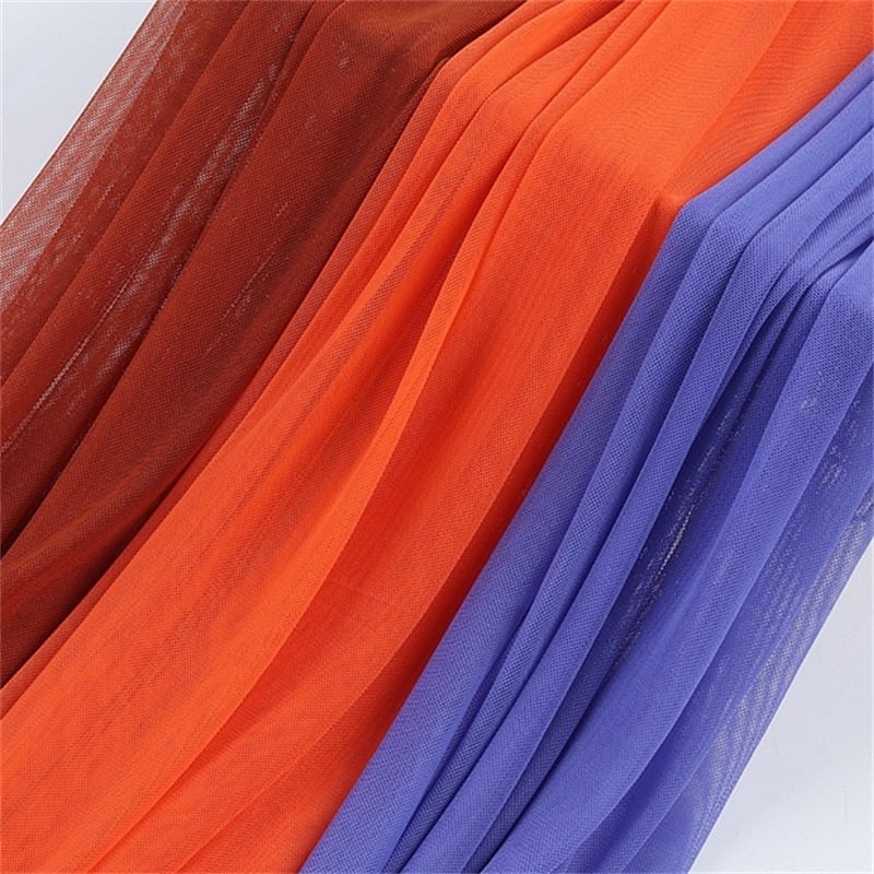 High-elastic 92%Nylon 8%Spandex 40D mesh fabric for underwear wedding dress manufacture