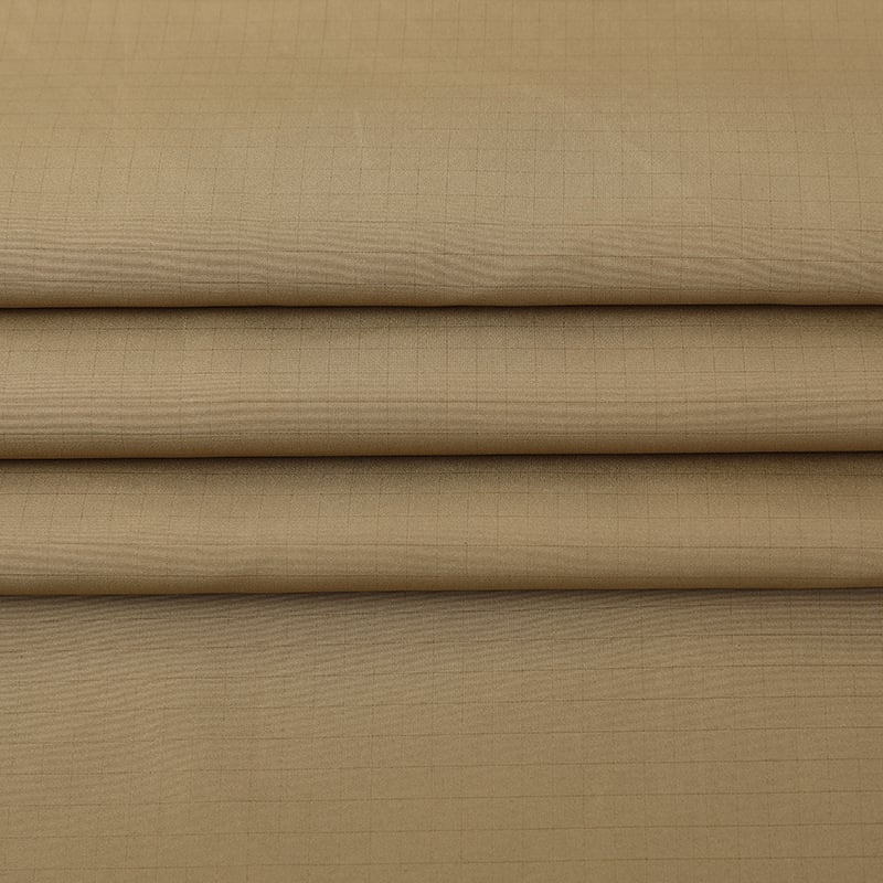 Waterproof 100%Polyester 0.4rib-stop pongee Fabric for down jacket sports wear manufacture