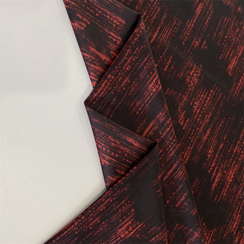 DWR windproof and breathable 100%polyester interlock print fabric for jacket factory