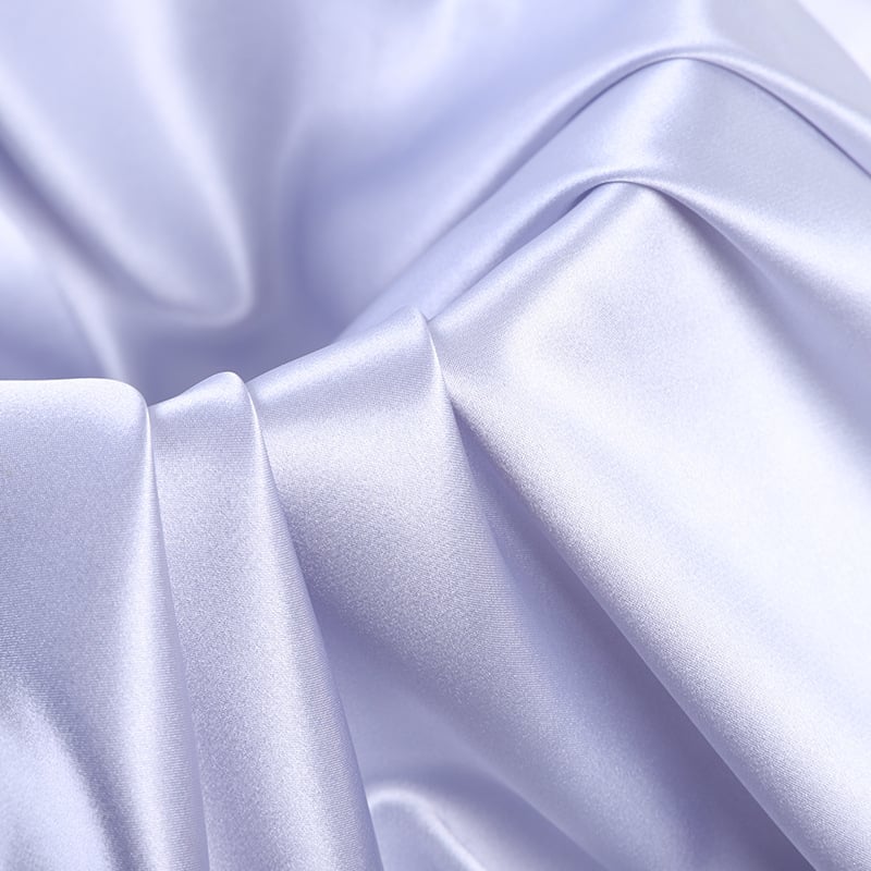 50D*75D Satin 97% Polyester 3% Spandex Soft Imitation Silk Fabric for nightwear supplier