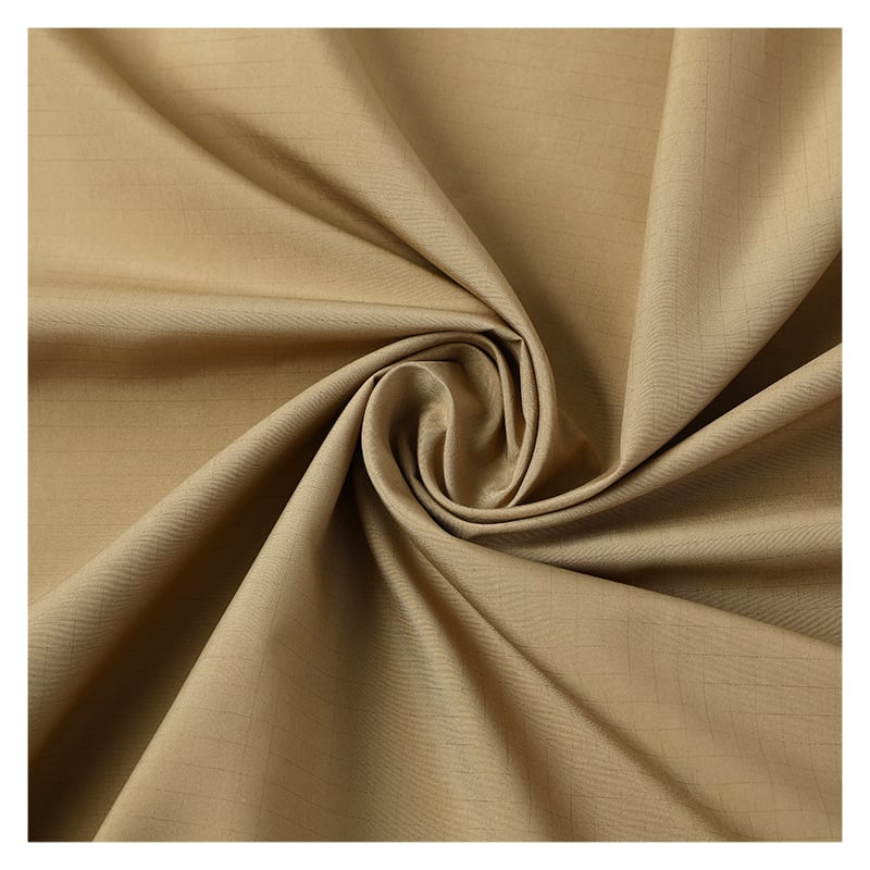 Waterproof 100%Polyester 0.4rib-stop pongee Fabric for down jacket sports wear details