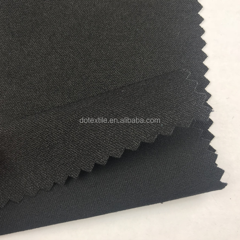 Breathable nylon rayon mixed fabric elastic leggings cloth double twill nr solid bengaline checks fabric factory