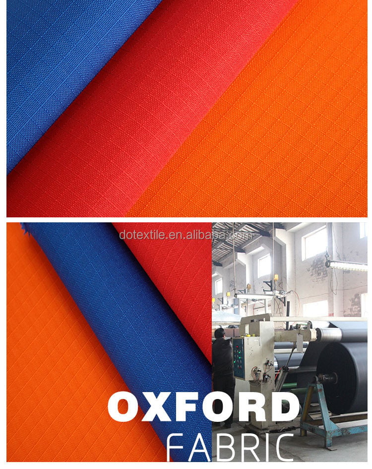 Durable cloth plain dyed 600d ripstop waterproof fabric for luggage tent factory