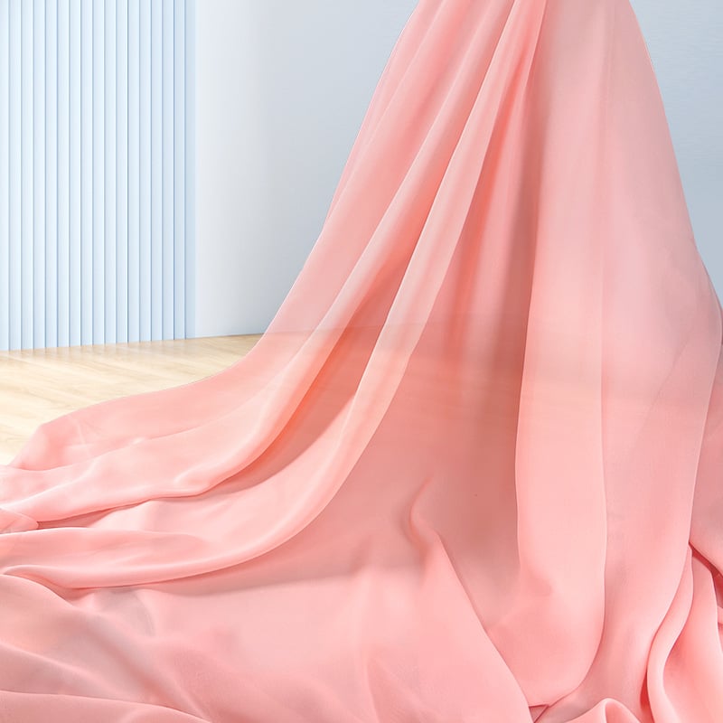 100% Polyester Plain Dyed 100D 82gsm Chiffon Fabric for Dress Skirt factory