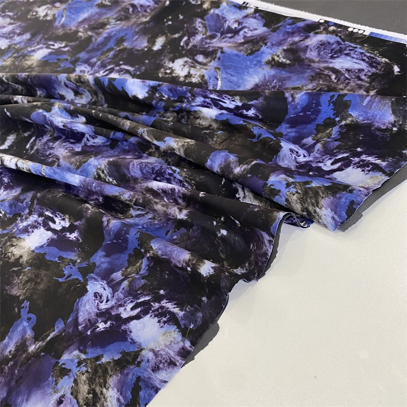 DWR windproof and breathable 100%polyester interlock print fabric for jacket details