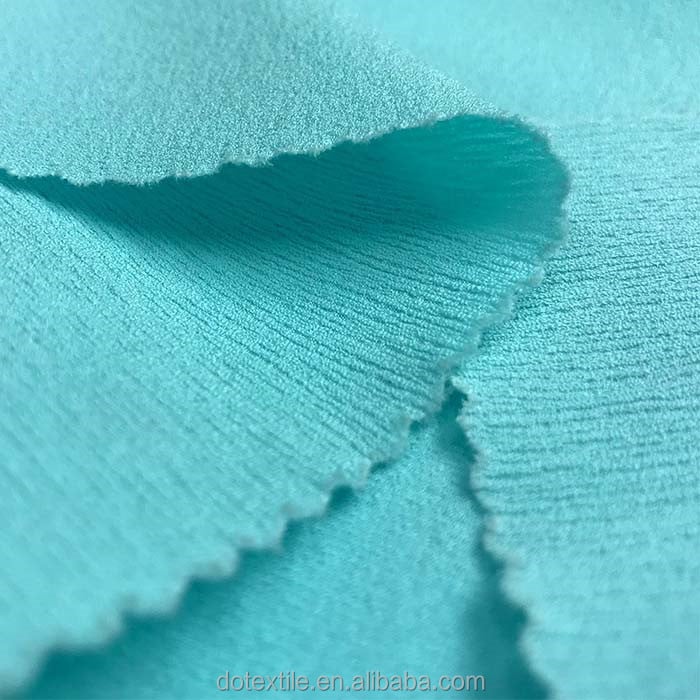 Manufacturer direct 75D polyester fashionable chiffon crepe high quality fabric for dress supplier