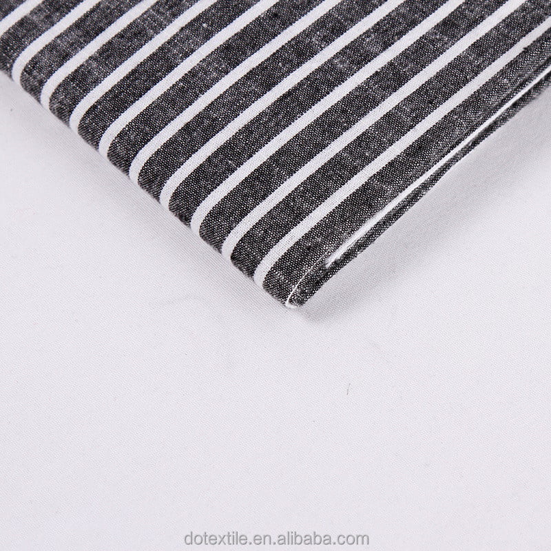 Soft hand feeling 100% cotton yarn dyed stripe fabric cotton woven fabric stripes factory