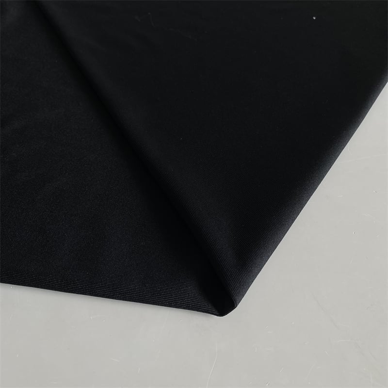 High quality 95% Polyester 5% Spandex 100D 210G Knitted 1*1 rib fabric for the home wear top factory