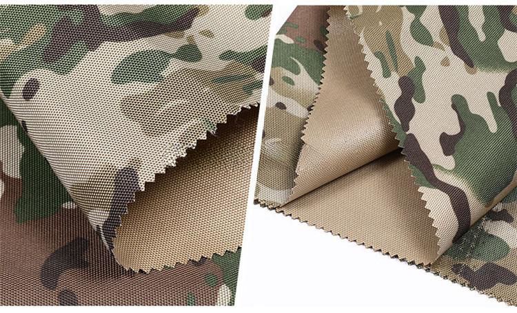 Durable cloth camouflage printed waterproof polyester dty 300d oxford printed fabrics for dog details