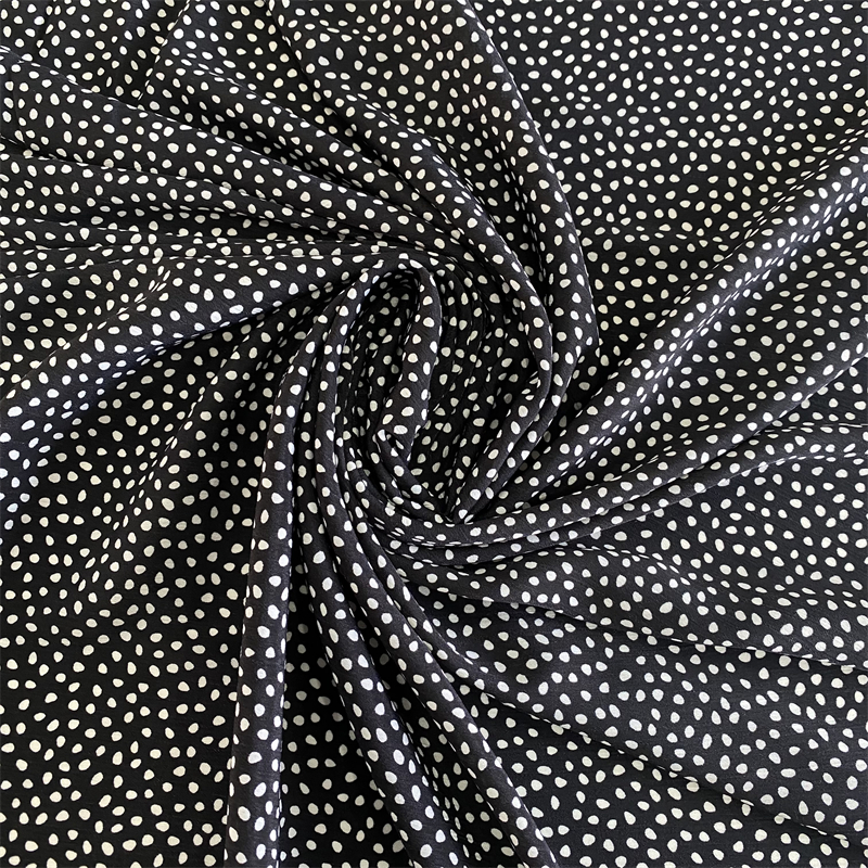 Printed 100%polyester 75D crinkle chiffon fabric for women's dress manufacture