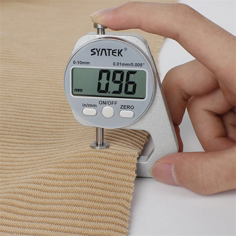Hot sale Dyed warp knitted 100%polyester 280gsm 6W corduroy fabric for trousers pants jacket garment manufacture