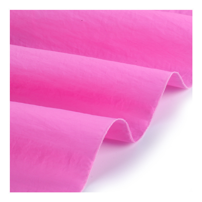 Fresh and breathable Crepe Crinkle Style 310T 40D 100% Nylon taffeta Fabric for down jacket details