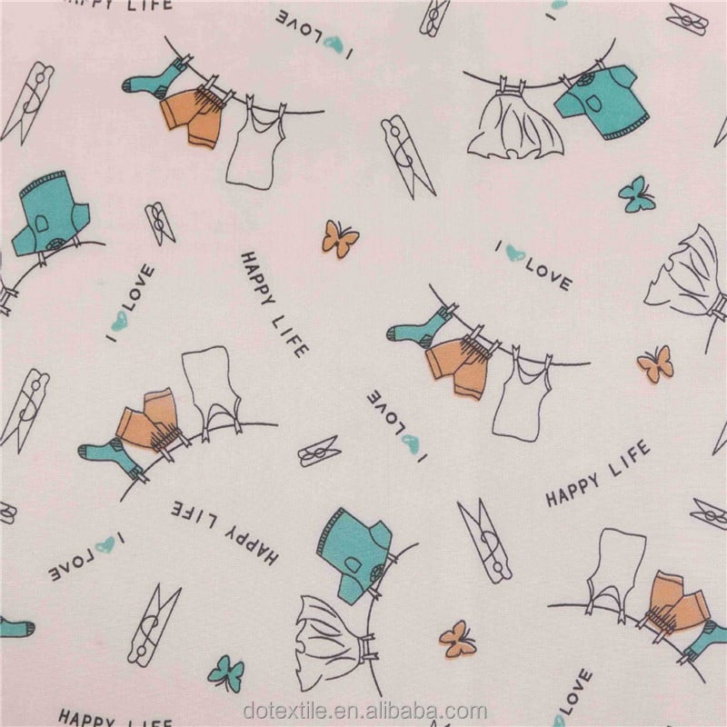 Competitive price 100 polyester full dull 300t printed taffeta fabric for children's down coat supplier