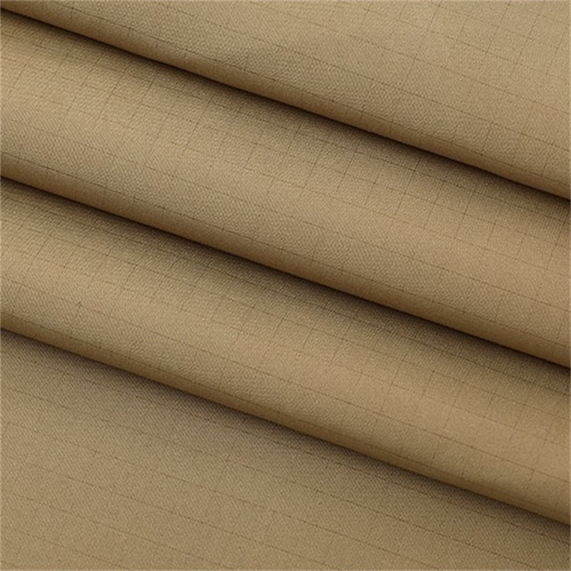 Waterproof 100%Polyester 0.4rib-stop pongee Fabric for down jacket sports wear details