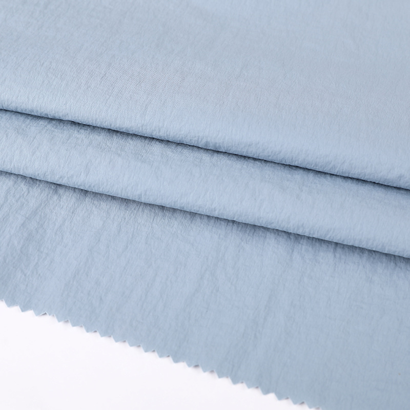 Comfortable and breathable 40D Wrinkle Nylon Fabric for outdoor jacket factory