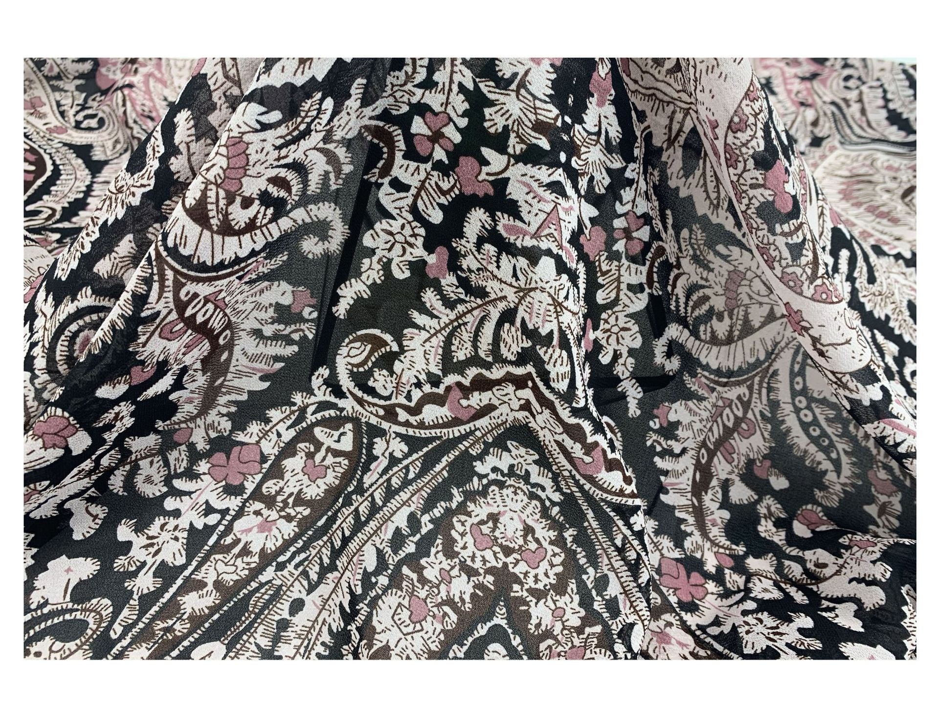 100% polyester 75D small floral printing chiffon dress fabric textile women's trousers manufacture