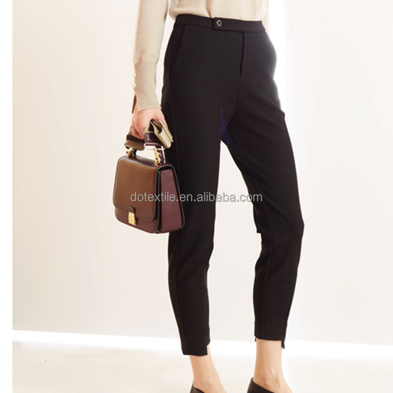 Breathable nylon rayon mixed fabric elastic leggings cloth double twill nr solid bengaline checks fabric details