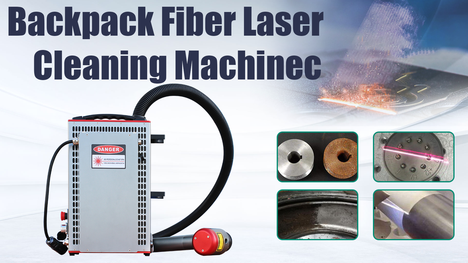 Convenient to carry backpack fiber laser cleaning machine