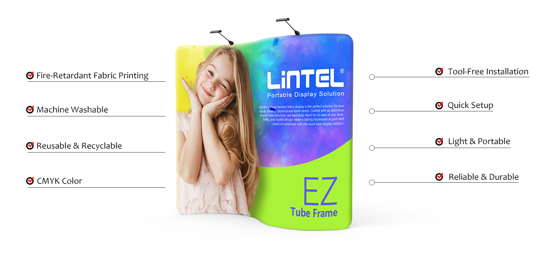 Curve Pillow Case Backdrop Banner