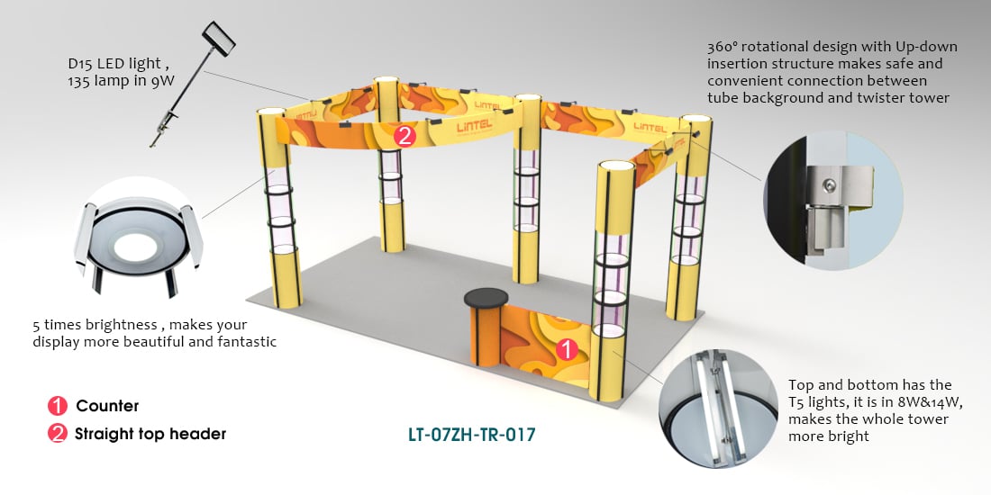 Twister Tower Trade Show Booth