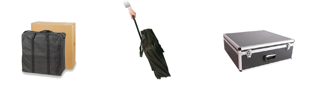 Aluminum Round Trade Show Folding Twist Tower Display package