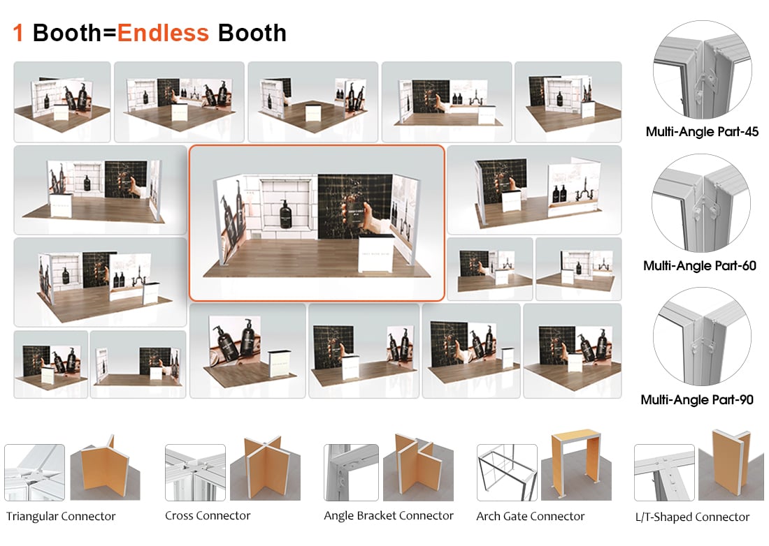 modular light box booth