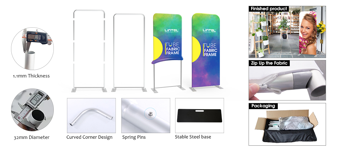 EZ Tube Fabric Banner Stand