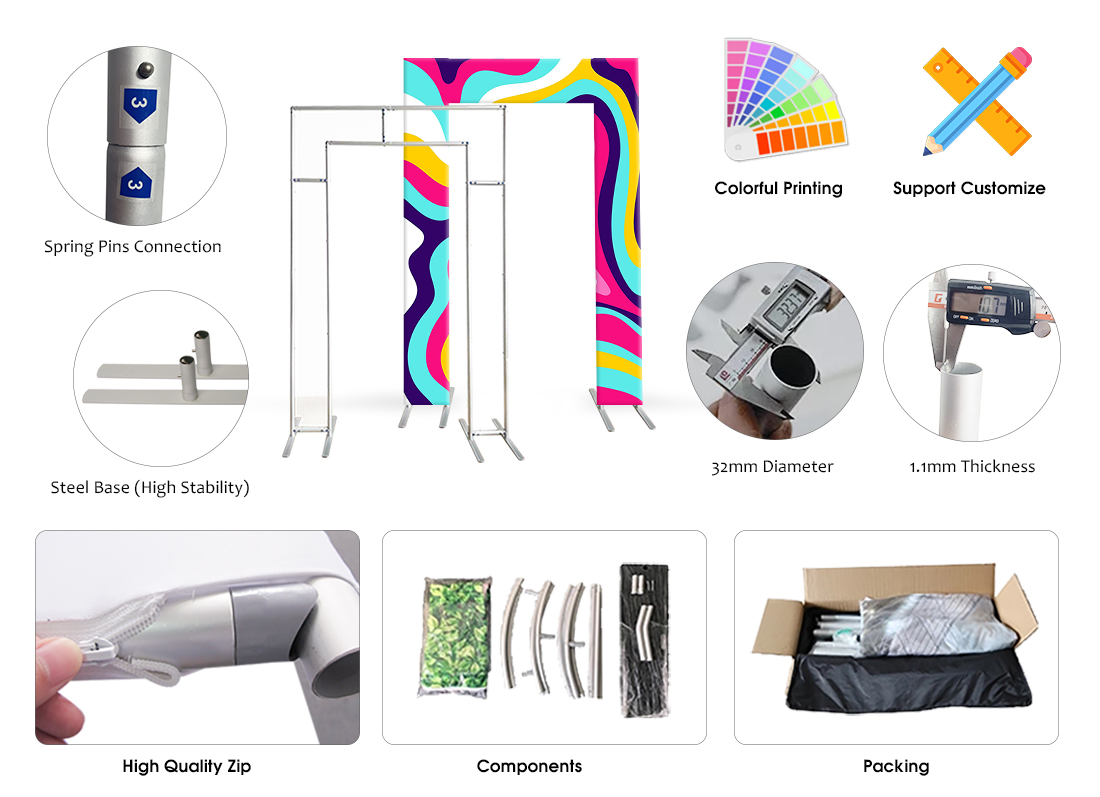 Square shape Tension Fabric Display