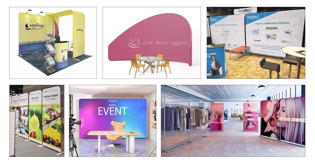 Curve Pillow Case Backdrop Banner