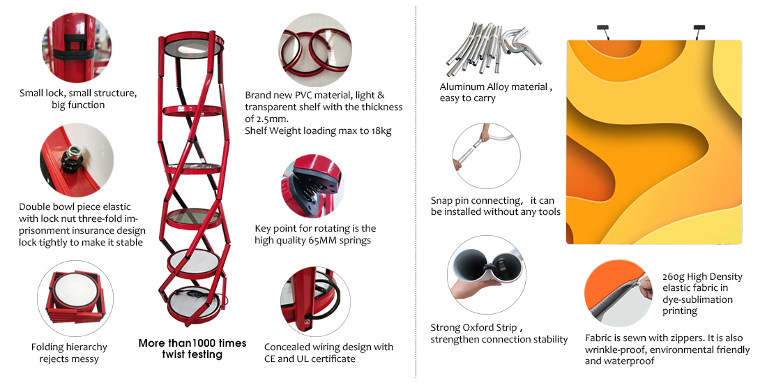 Pop Up Twister Rack Tower Booth